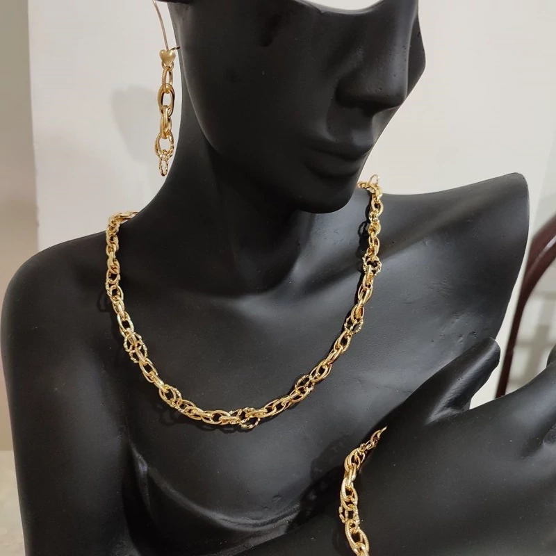 سرویس شنل ابکاری طلا رنگ ثابت