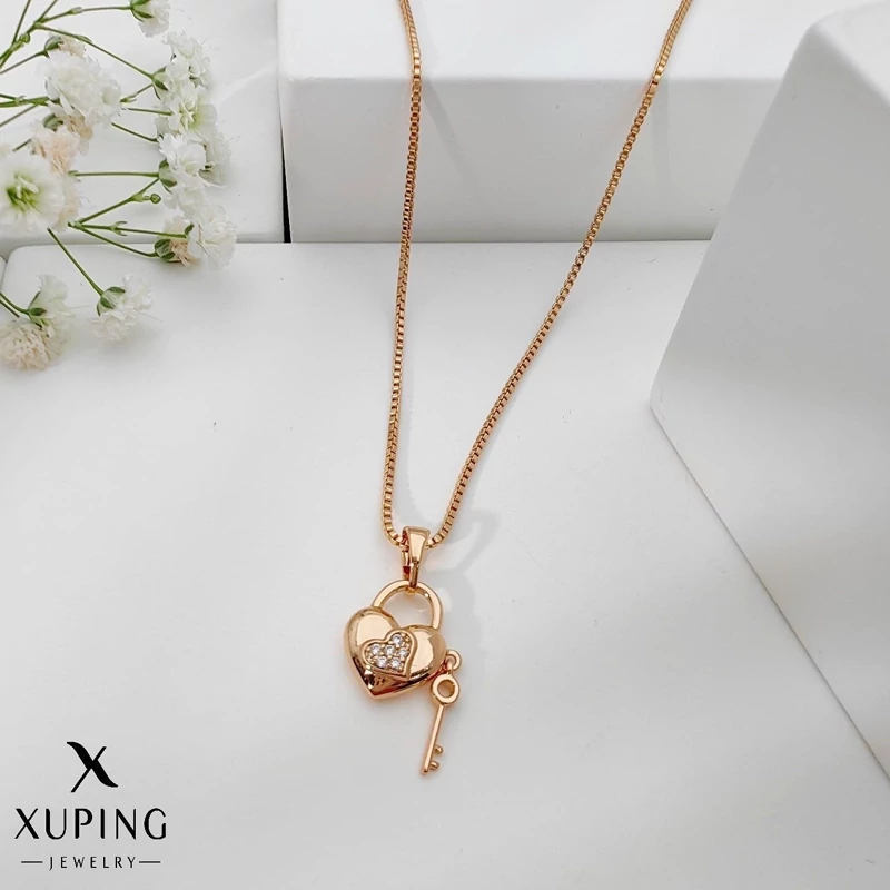 پلاک و زنجیر ژوپینگ طرح قفل و کلید